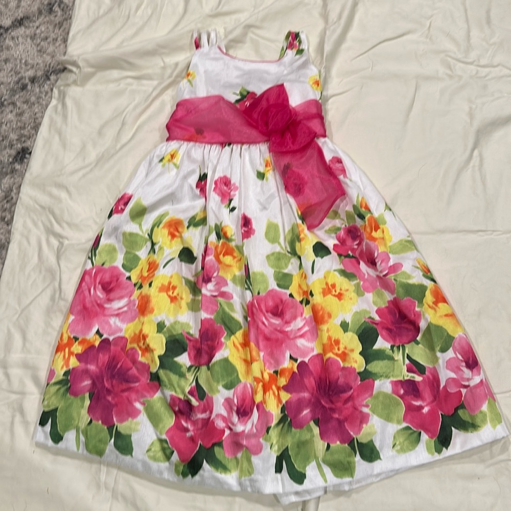 Girl Summer Floral Dress
